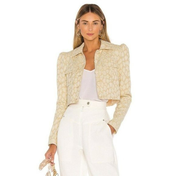 Lovers + Friends Jerry Jacket Neutral Leopard.  SZ S - Picture 5 of 5